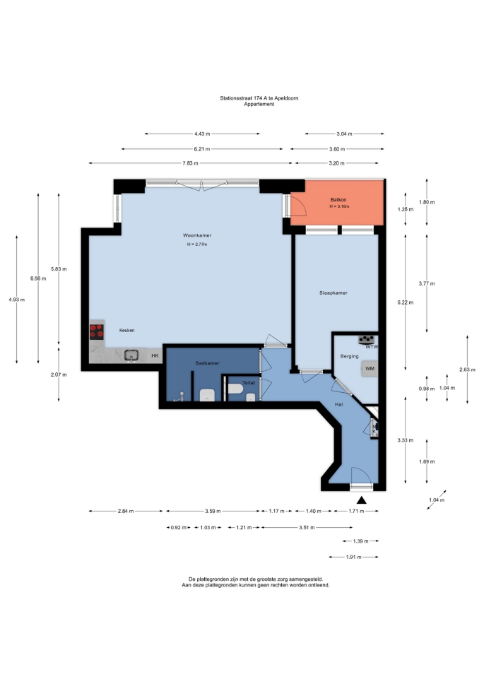 Stationsstraat 174 A, 7311 MJ, Apeldoorn